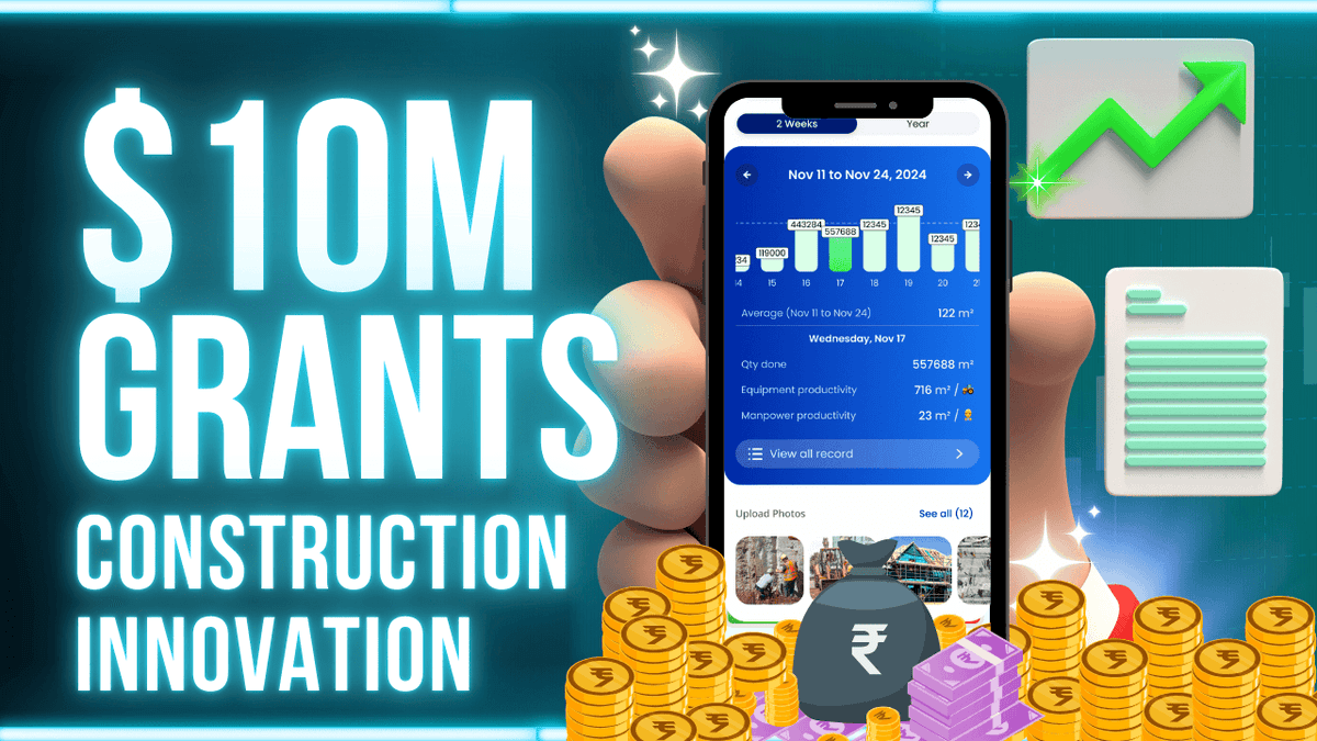 Productivity Innovation Project: $10M Construction Grants banner