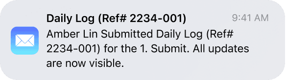 home work notification