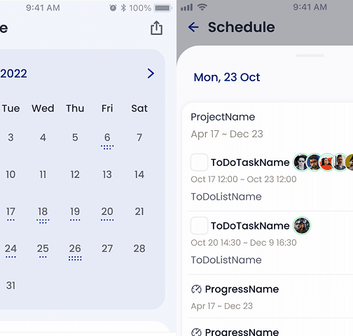 Tasks assignment to your workforce with a centralized schedule
