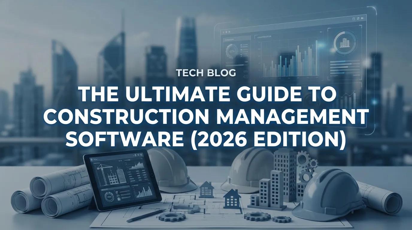 The Ultimate Guide to Construction Management Software (2026 Edition) banner